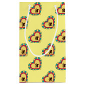 Petit Sac Cadeau Coeur Empreinte de patte (Dos)