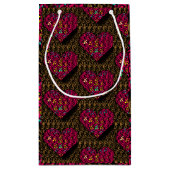 Petit Sac Cadeau Coeur piégé dans les chaînes Romantique (Dos)