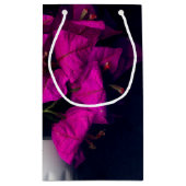 Petit Sac Cadeau "Cœur rose sur fond noir" (Dos)