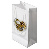 Petit Sac Cadeau Coeur vapeur avec un manomètre (Devant Angle)