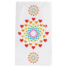 Petit Sac Cadeau Cœurs autour de cœurs