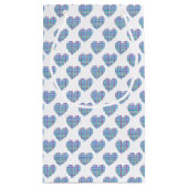 Petit Sac Cadeau Coeurs bleus (Dos)