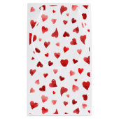 Petit Sac Cadeau Coeurs de la Saint Valentin - rouge (Dos)