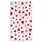 Petit Sac Cadeau Coeurs de la Saint Valentin - rouge (Devant)