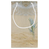 Petit Sac Cadeau Coeurs de plage du 3e anniversaire (Dos)