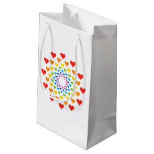 Petit Sac Cadeau Coeurs heureux