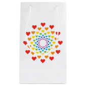 Petit Sac Cadeau Coeurs heureux (Devant)