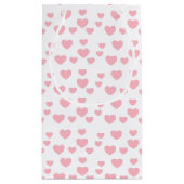 Petit Sac Cadeau Coeurs roses (Dos)