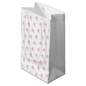 Petit Sac Cadeau Coeurs roses Aimer doux Valentines Jour Mariage Bé (Devant Angle)