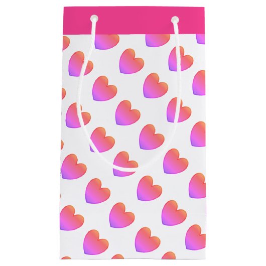 Petit Sac Cadeau Coeurs roses Ipanema (Devant)