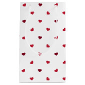 Petit Sac Cadeau Coeurs rouges (Devant)