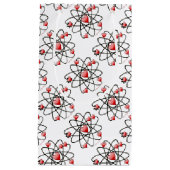 Petit Sac Cadeau Coeurs rouges de Saint Valentin atomique (Devant)