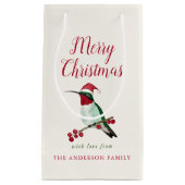 Petit Sac Cadeau Colibri à gorge rubis (Devant)