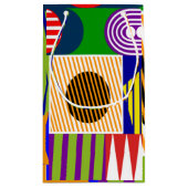 Petit Sac Cadeau Collage de forme Bauhaus (Dos)