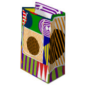 Petit Sac Cadeau Collage de forme Bauhaus (Dos Angle)