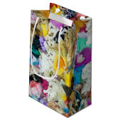 Petit Sac Cadeau collage en tissu coloré (Dos Angle)