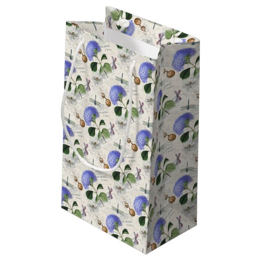 Petit Sac Cadeau Collage Hydrangea (Dos Angle)