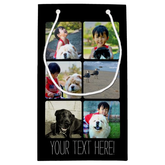 Petit Sac Cadeau Collage multi fait sur commande d'image de (Dos)