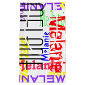 Petit Sac Cadeau Collage nommé fait sur commande personnalisé (Devant)