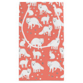 Petit Sac Cadeau Collection d'animaux de l'Arctique - Renards et li (Dos)