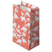 Petit Sac Cadeau Collection d'animaux de l'Arctique - Renards et li (Devant Angle)