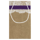 Petit Sac Cadeau Collection de Mariages de tournesol rustique - vio (Dos)