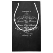 Petit Sac Cadeau Collection de Mariages Ornate Chalkboard (Dos)