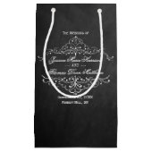 Petit Sac Cadeau Collection de Mariages Ornate Chalkboard (Devant)