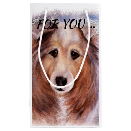 PETIT SAC CADEAU COLLIE GORGEUSE (Dos)