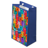 Petit Sac Cadeau Colorful cats (Dos Angle)