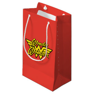 Petit Sac Cadeau Comics DC Logo Wonder Woman Joyeux anniversair