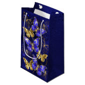 Petit Sac Cadeau Composition avec papillons Sapphire (Devant Angle)