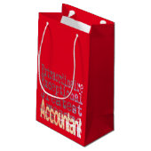 Petit Sac Cadeau Comptable Extraordinaire (Dos Angle)