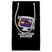 Petit Sac Cadeau Computer Hacker Funny Technology Pun Dark BG (Devant)