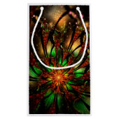 Petit Sac Cadeau Conception Abstraite des fleurs fractales. (Dos)
