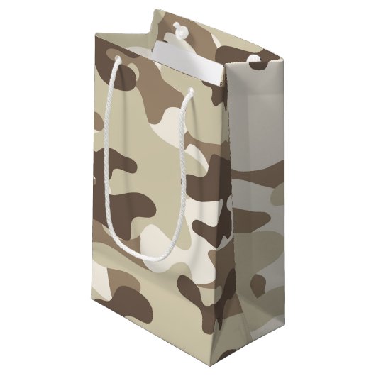 Petit Sac Cadeau Conception Brown de Camo (Devant Angle)