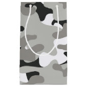 Petit Sac Cadeau Conception de Caméra noir et gris (Devant)