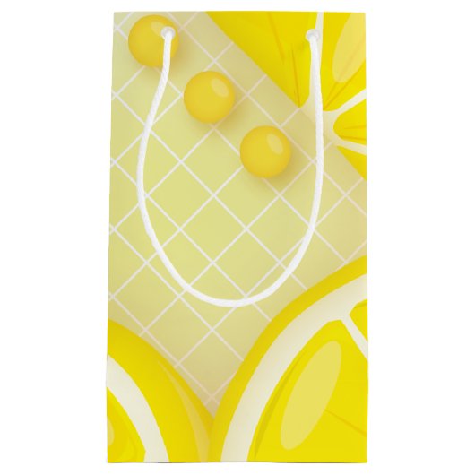 Petit Sac Cadeau Conception de citron (Devant)