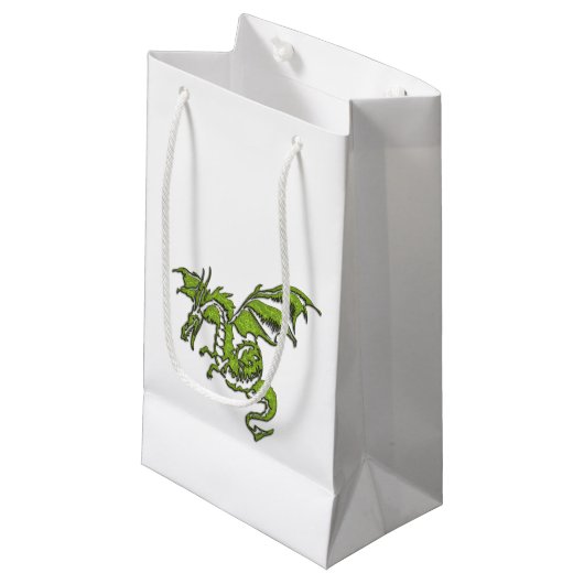 Petit Sac Cadeau Conception de dragon volant (Devant Angle)