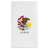 Petit Sac Cadeau Conception de drapeau d'état de l'Illinois (Dos)