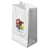 Petit Sac Cadeau Conception de drapeau d'état de l'Illinois (Devant Angle)
