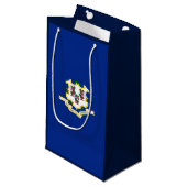 Petit Sac Cadeau Conception de l'indicateur d'état Connecticut (Devant Angle)