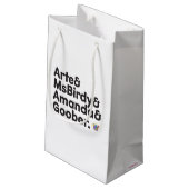 Petit Sac Cadeau Conception de noms de Webkinz (Dos Angle)