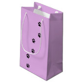Petit Sac Cadeau Conception de script photo violet pour l'anniversa (Dos Angle)