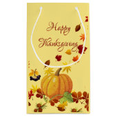 Petit Sac Cadeau Conception de Thanksgiving (Dos)