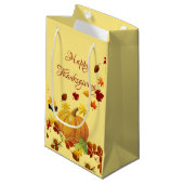 Petit Sac Cadeau Conception de Thanksgiving (Devant Angle)