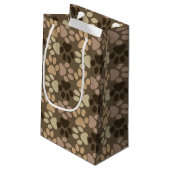 Petit Sac Cadeau Conception d'empreinte de patte (Dos Angle)
