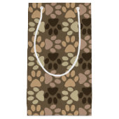 Petit Sac Cadeau Conception d'empreinte de patte (Devant)