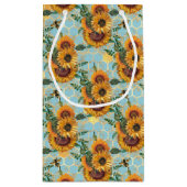 Petit Sac Cadeau Conception des séries tournesol et abeille Dix (Dos)