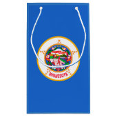 Petit Sac Cadeau Conception du drapeau de l'État du Minnesota (Dos)
